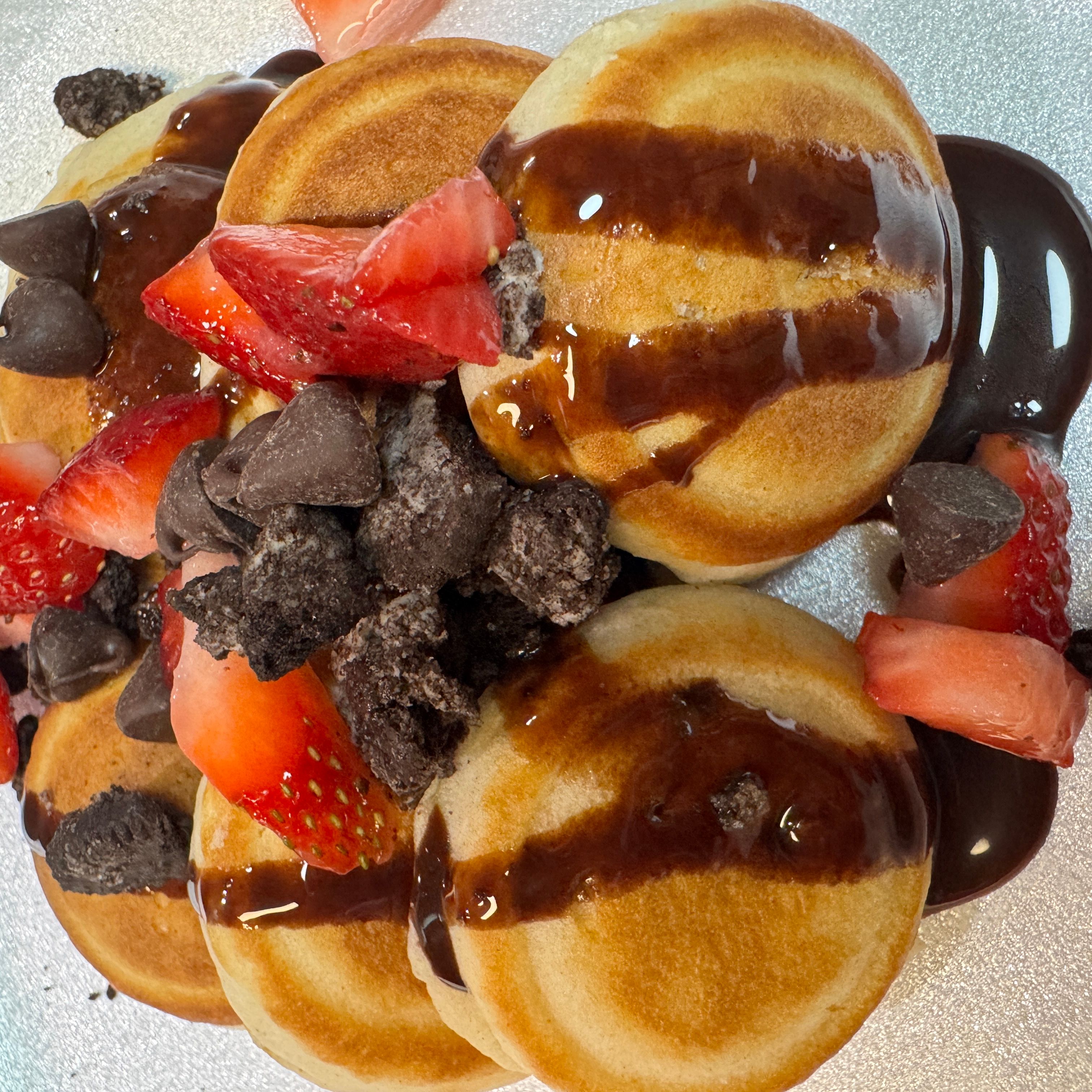 Mini pancake stack